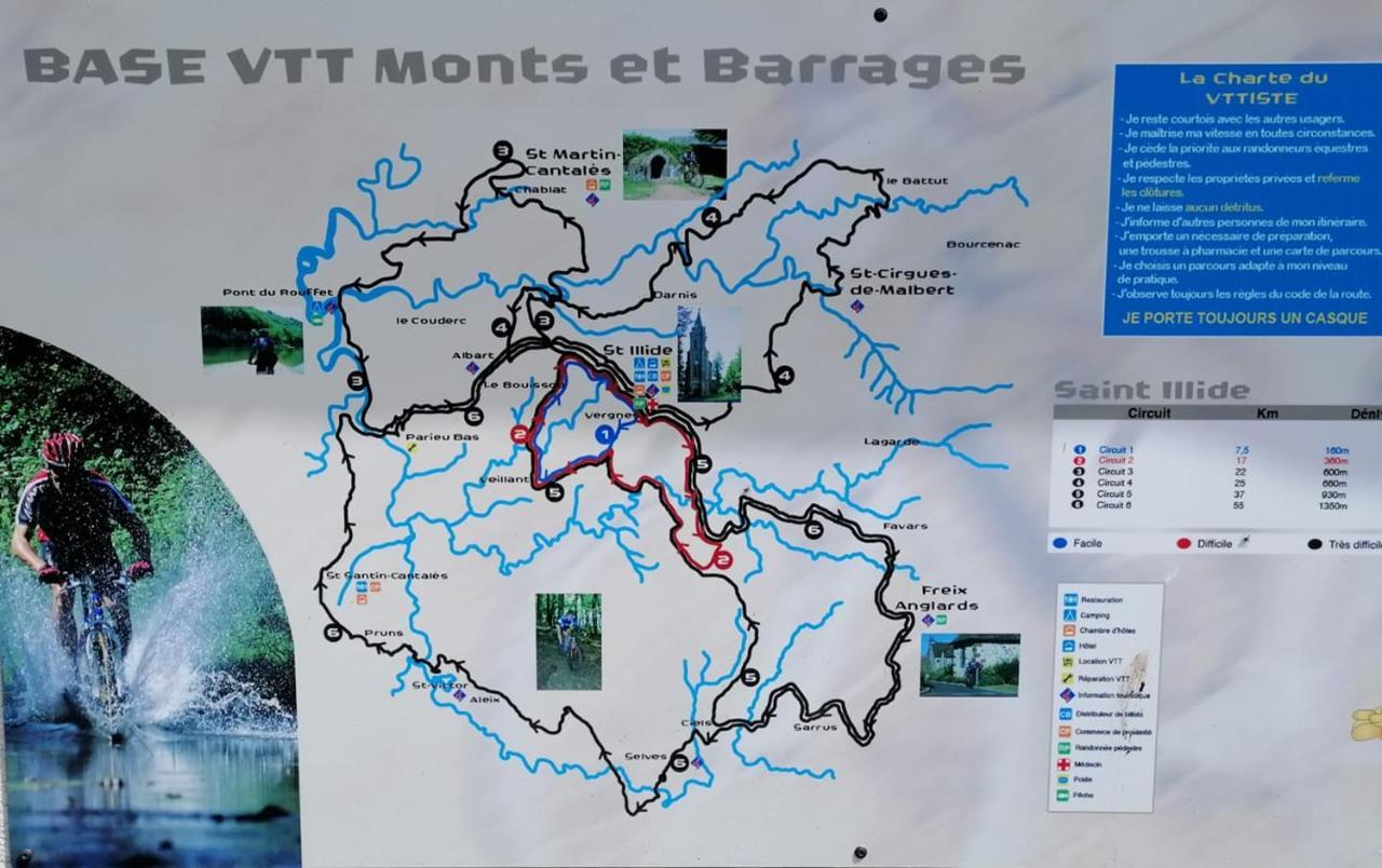 Le Miraillet, Gite Saint-Illide Екстериор снимка