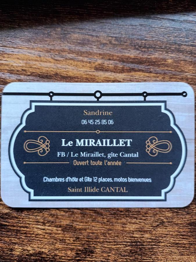 Le Miraillet, Gite Saint-Illide Екстериор снимка